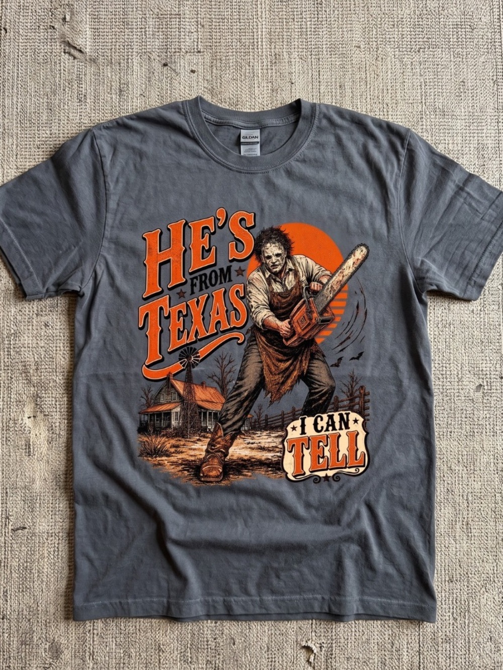 Texas Chainsaw Massacre Leatherface Hes From Texas Graphic T-Shirt